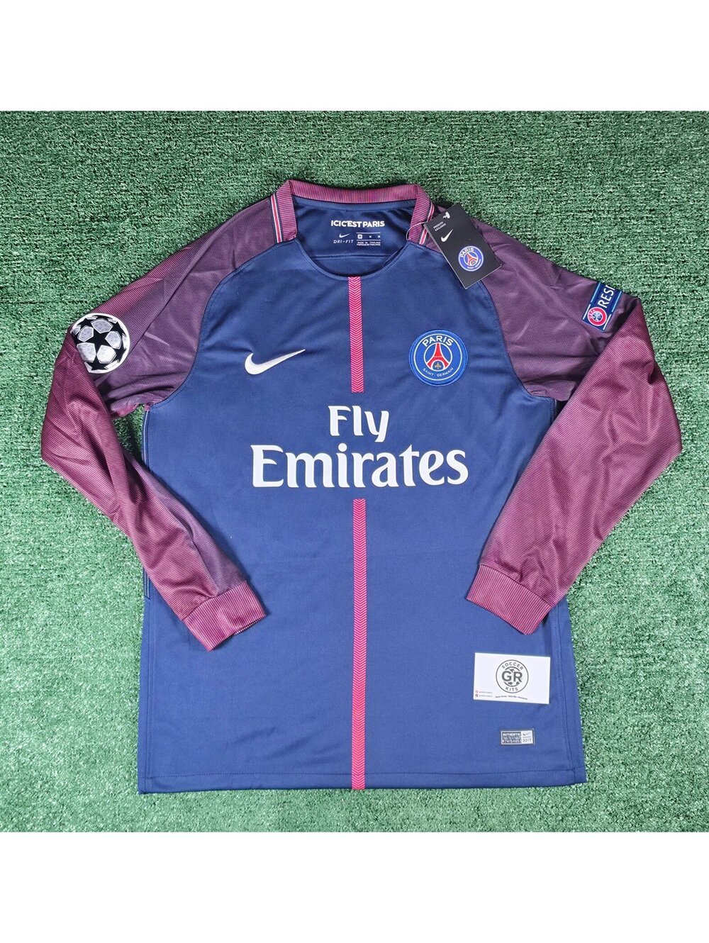 PSG Neymar Jr 2017/18 Home Long Sleeve-XL